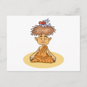 Funny Meditation Postcard