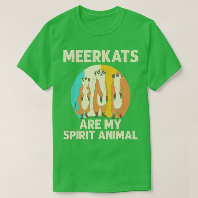 Funny Meerkat Gift Kids Men Women Boys Cool My Spi T-Shirt (Design Front)