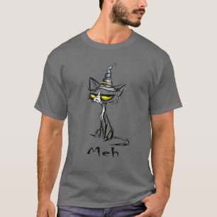 Funny Meh Cat For Cat Lovers T-Shirt