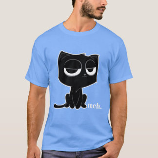 Funny Meh Cat Unimpressed Cat boy T-Shirt