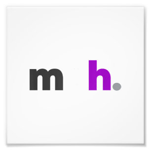 Funny meh. Demisexual Pride Subtle LGBTQ Photo Print