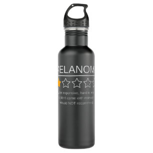 Funny Melanoma Awareness One Star Rating Cancer Su 710 Ml Water Bottle