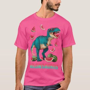 Funny Melonsaurus Watermelon Dinosaur T Rex Summer T-Shirt