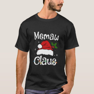 Funny Memaw Claus Christmas T-Shirt Pyjamas Santa 