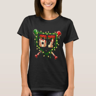 Funny Meme 67 Christmas Baseball Ice Cream Men Boy T-Shirt