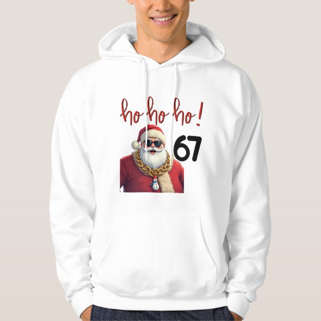 Funny Meme 67 Santa Christmas Sweatshirt  (Front)