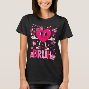 Funny Meme 67 Six Seven Bruh Valentine Heart Women T-Shirt