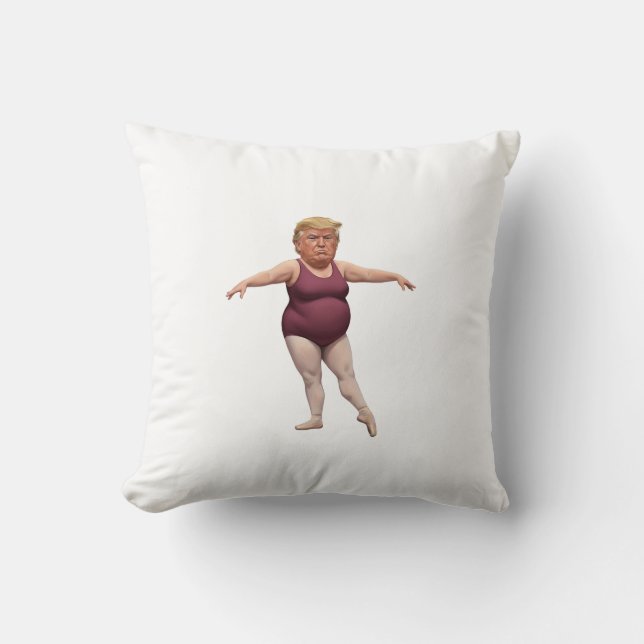 Funny Meme Caricature Cushion Humor Pillow Design (Front)