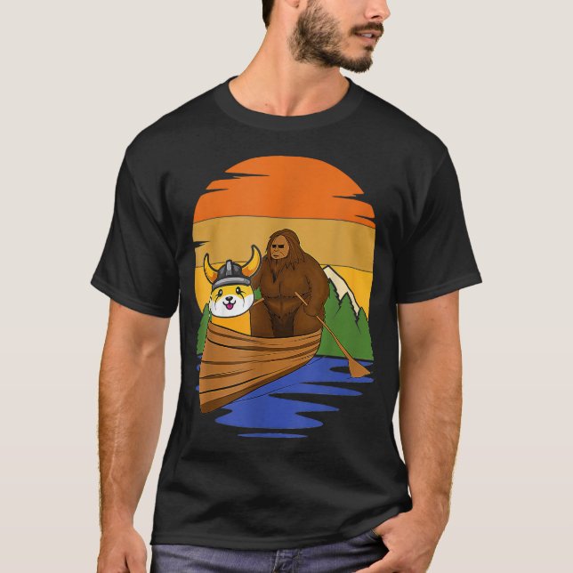 Funny Meme Floki Inu Token Coin Cryptocurrency Tra T-Shirt (Front)