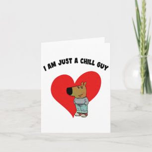Funny Meme I'm Just A Chill Guy Valentine Couple M Card