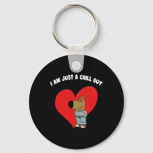 Funny Meme I'm Just A Chill Guy Valentine Couple M Key Ring