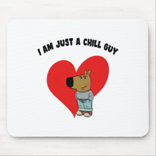 Funny Meme I'm Just A Chill Guy Valentine Couple M Mouse Pad