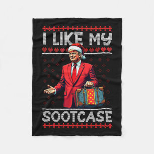 Funny Meme Santa Trump 2024 Men Xmas I Like My Sui Fleece Blanket
