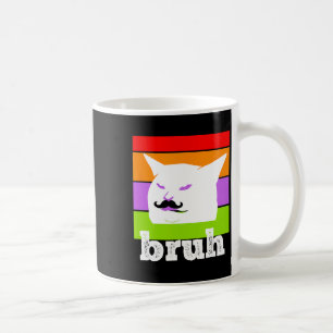 Funny Meme Saying Bruh With Cat-cinco De Mayo-mexi Coffee Mug