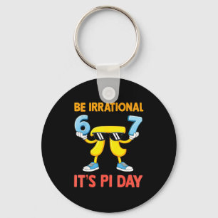 Funny meme six seven 67 day math science be key ring