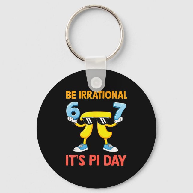 Funny meme six seven 67 day math science be key ring (Front)