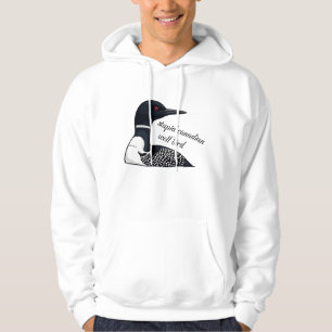 Funny Meme Stupid Canadian Wolf Bird Hoodie