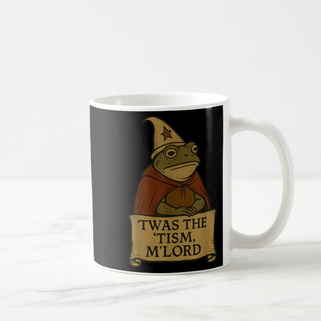 Funny Meme Tees Twas The Tism Mlord  Coffee Mug (Right)