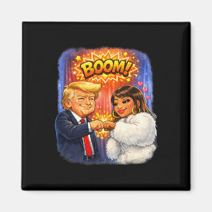 Funny Meme Trump And Nicki High Five For Fun Magnet