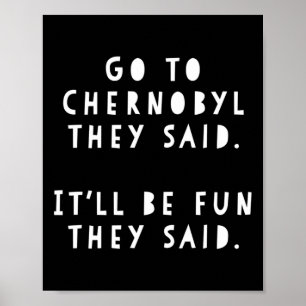 Funny Meme Ukraine Traveler Gift Visit Cherno Poster