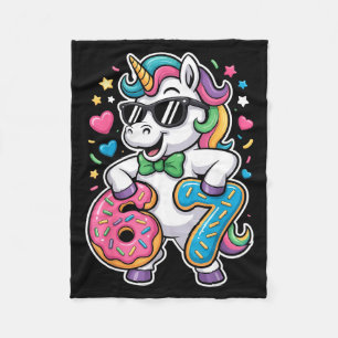 Funny Meme Unicorn Girls Kids Six Seven 6-7 Brainr Fleece Blanket