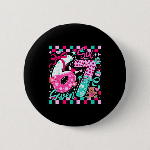 Funny Meme Valentine Six Seven 6 7 Valentine Heart Cm Round Badge