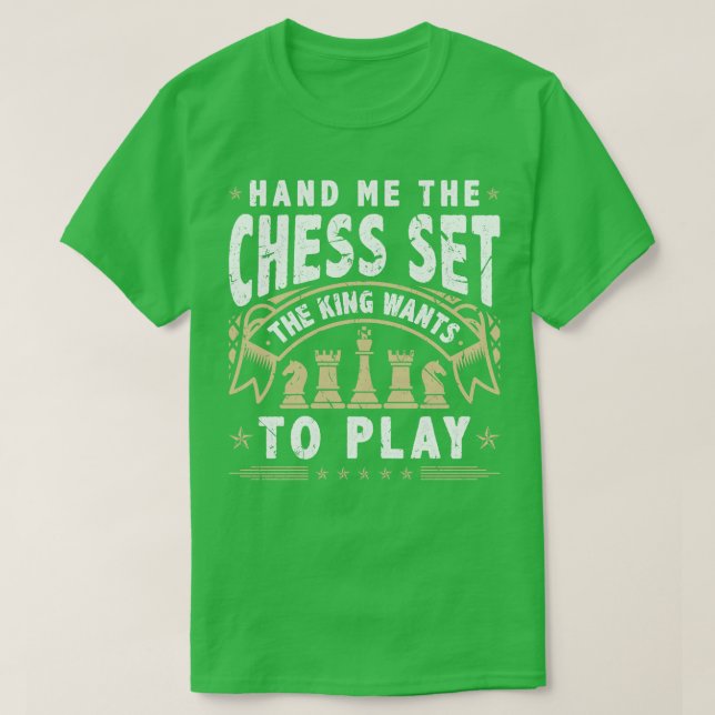 Funny Men Chess T-Shirt (Design Front)