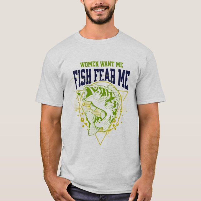 Funny Men’s Shirt - Fishing TShirts (Front)