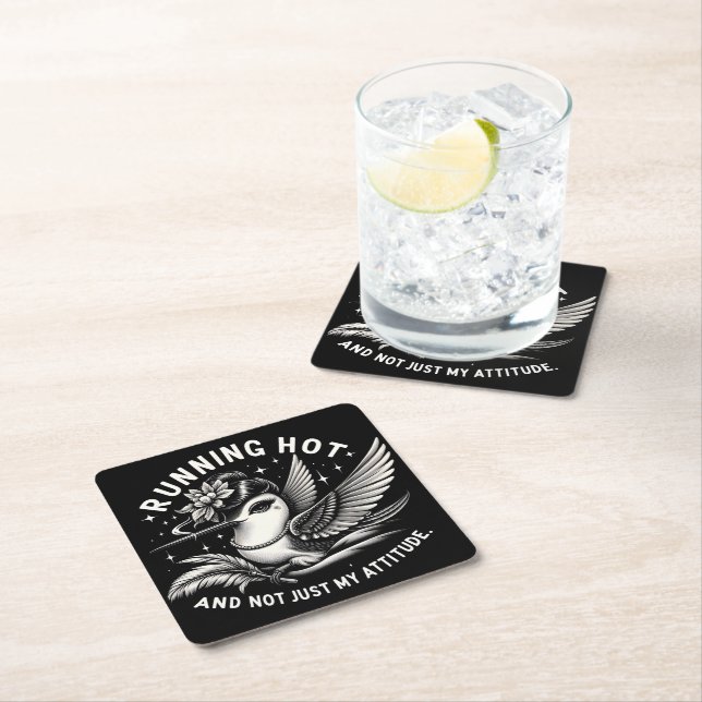 Funny Menopause Hot Flash Coaster (Insitu)