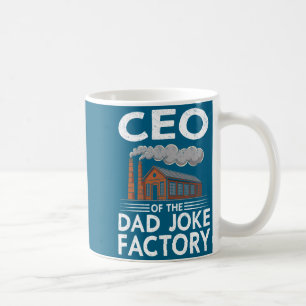 Funny Mens Ceo Dad Joke Factory Coffee Mug