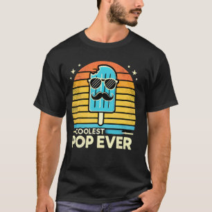 Funny Mens Coolest Pop Ever, Boys Popsicle, Retro  T-Shirt