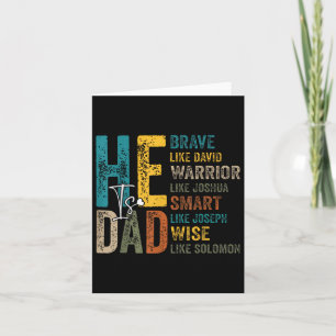 Funny Mens Dad Fathers Day Christian Jesus He Is S Card
