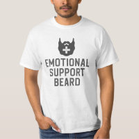 Funny Men's Emotional Support Beard Joke Gift