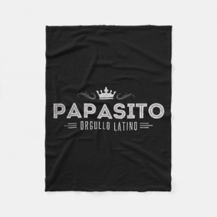 Funny Mens Papasito Father's Day Design For Man  Fleece Blanket