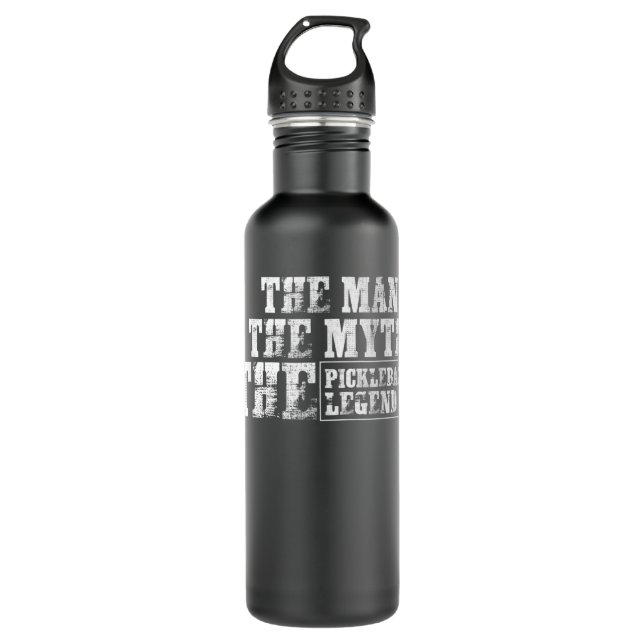 Funny Men's Pickleball Gift for Pickleball Player  710 Ml Water Bottle (Front)