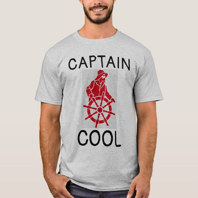 Funny Men's T-Shirts, CAPTAIN COOL T-Shirt (Front)