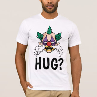 Funny Men's T-shirts, Scary Clown Hug T-Shirt