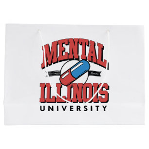 Funny Mental Health Large Gift Bag