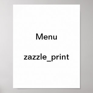 funny menus poster