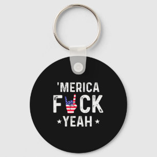 Funny Merica For Yeah 4th Of July Key Ring