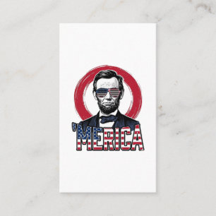 Funny Merica Patriotic President Vintage Vector De Business Card