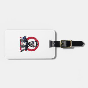 Funny Merica Patriotic President Vintage Vector De Luggage Tag