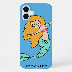 Funny Mermaid custom name & colour phone cases