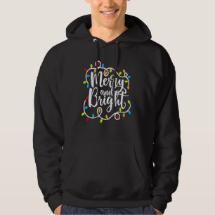 Funny Merry And Bright Christmas Lights Xmas Pajam Hoodie