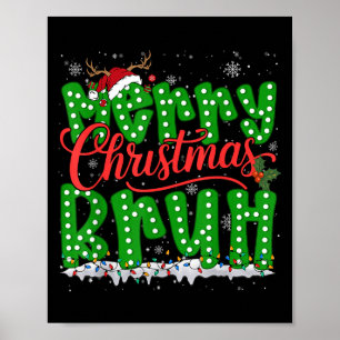 Funny Merry Christmas Bruh Holiday Meme Mens Boys Poster