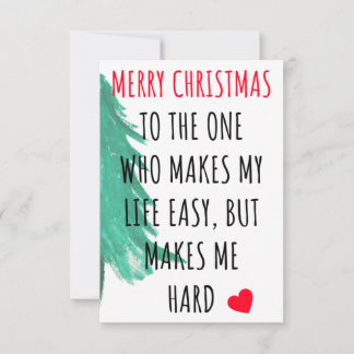 Funny merry Christmas card for her