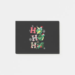 Funny Merry Christmas HO HO HO Turtle Santa Post-it Notes