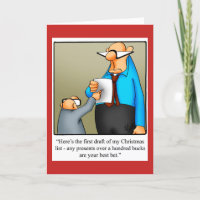 Funny Merry Christmas Humour Greeting Card
