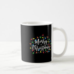 Funny Merry Christmas Lights Xmas Family Men Women Coffee Mug