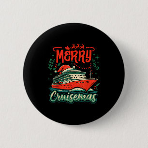 Funny Merry Cruisemas Holiday Cruise Vacation 6 Cm Round Badge